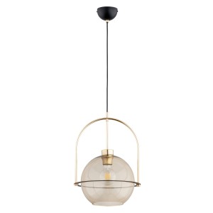 Lampa wisząca LERIA ONE złota 1xE27 61286 Alfa