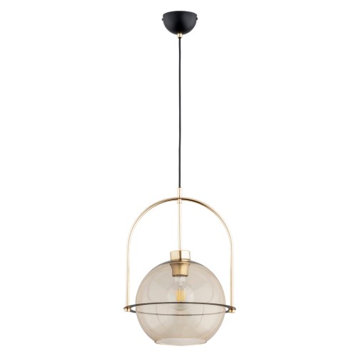 Lampa wisząca LERIA ONE złota 1xE27 61286 Alfa