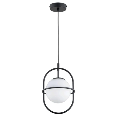 Lampa wisząca JUNO GLASS czarno/biała 1xE14 61284 Alfa