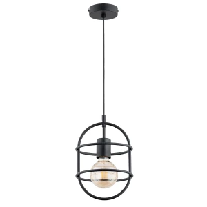 Lampa wisząca JUNO czarna 1xE27 61283 Alfa
