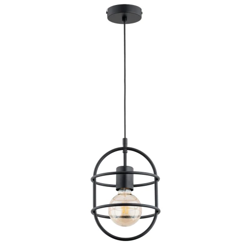 Lampa wisząca JUNO czarna 1xE27 61283 Alfa