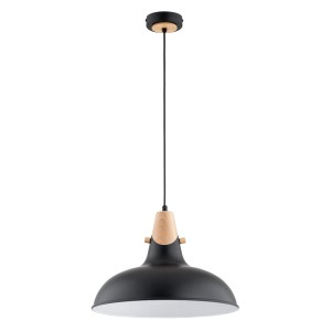 Lampa wisząca SOLO czarna 1xE27 61267 Alfa