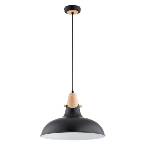 Lampa wisząca SOLO czarna 1xE27 61267 Alfa