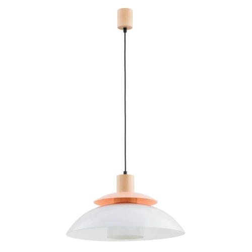 Lampa wisząca DEMINA drewniana 1xE27 61264 Alfa