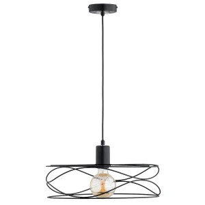 Lampa wisząca DIUK czarna 1xE27 61259 Alfa