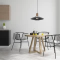 Lampa wisząca DOMINO grafitowa 1xE27 61251 Alfa
