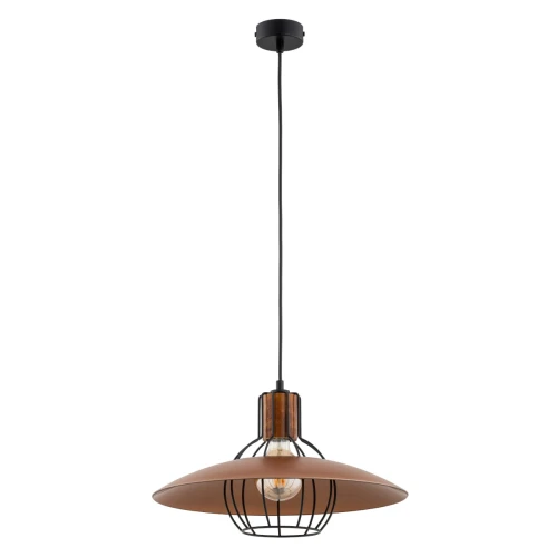 Lampa wisząca DOMINO brązowa 1xE27 61250 Alfa