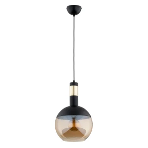 Lampa wisząca BOLSO 250 czarno/złota 1xE27 61237 Alfa