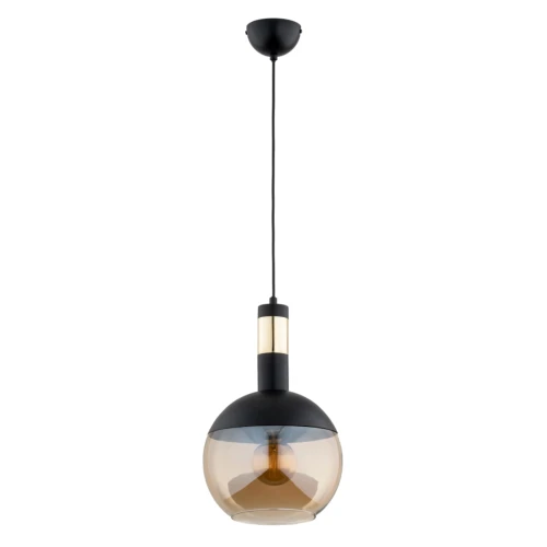 Lampa wisząca BOLSO 250 czarno/złota 1xE27 61237 Alfa