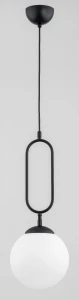 Lampa wisząca VAVIL 200 PRO czarno/biała 1xE27 61233 Alfa