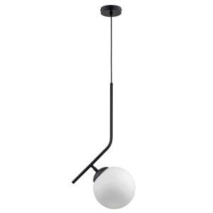 Lampa wisząca LIBERTY 200 PRO czarno/biała 1xE27 61226 Alfa