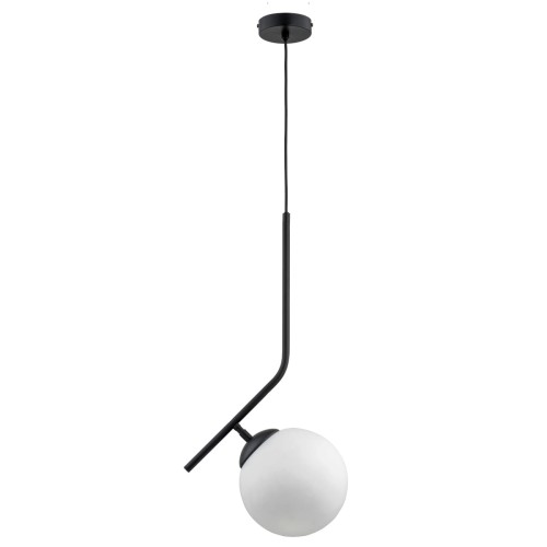 Lampa wisząca LIBERTY 200 PRO czarno/biała 1xE27 61226 Alfa