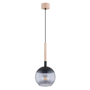 Lampa wisząca RANCZO drewniana 1xE27 61207 Alfa
