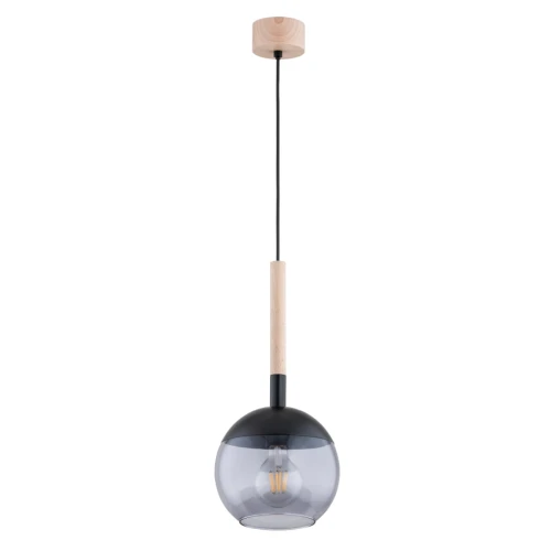 Lampa wisząca RANCZO drewniana 1xE27 61207 Alfa