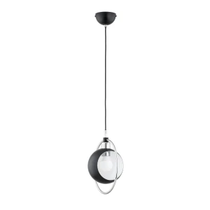 Lampa wisząca OLIMPIA czarna 1xE27 61206 Alfa