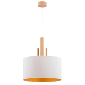 Lampa wisząca FORELLA drewniana 1xE27 61205 Alfa