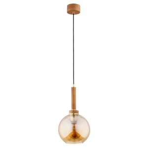Lampa wisząca BALERINA drewniana 1xE27 61197 Alfa