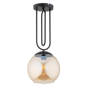 Lampa sufitowa RITA bursztynowa 1xE27 61194 Alfa