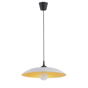 Lampa wisząca BETULA czarno/biała 1xE27 61191 Alfa