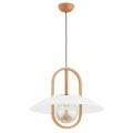 Lampa wisząca MARGO BIG drewniana 1xE27 61183 Alfa
