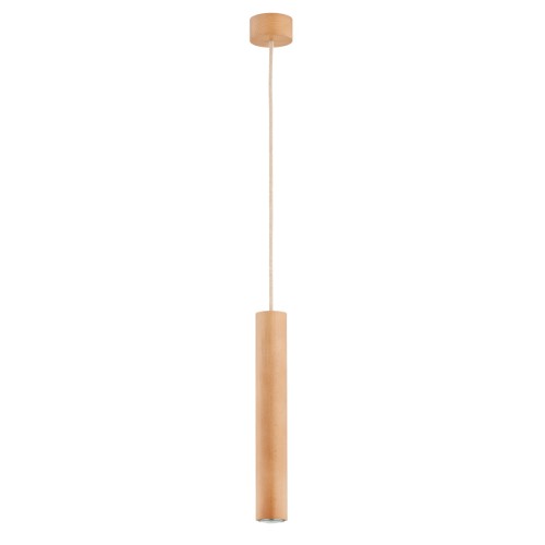 Lampa wisząca ANAID RUSTIKAL drewniana 1xGU10 LED 61162 Alfa