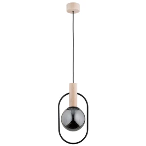 Lampa wisząca NIKI drewniana 1xE14 61154 Alfa