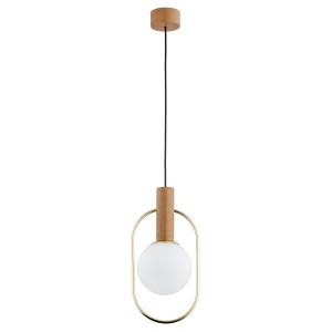 Lampa wisząca MODI drewniana 1xE14 61152 Alfa