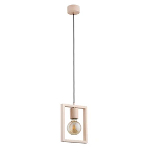 Lampa wisząca MILLA drewniana 1xE27 61134 Alfa