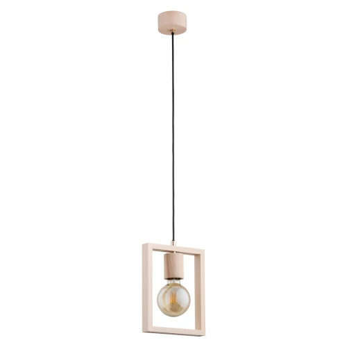 Lampa wisząca MILLA drewniana 1xE27 61134 Alfa