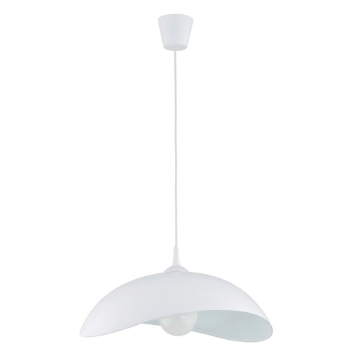 Lampa wisząca JAŚMIN biała 1xE27 61115 Alfa