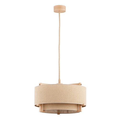 Lampa wisząca LOLA drewniana 1xE27 61107 Alfa