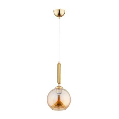 Lampa wisząca GRALL 250 drewniana 1xE27 61102 Alfa