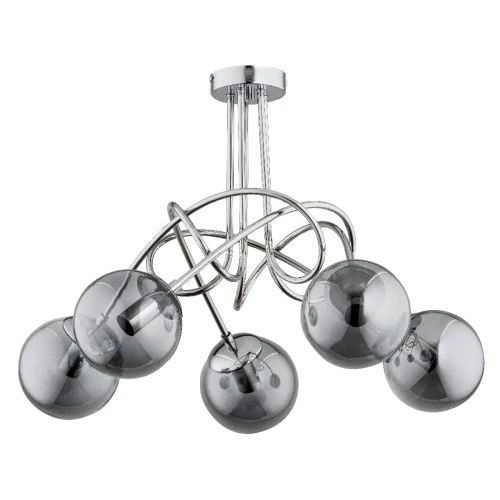 Lampa sufitowa TANGO GLASS chrom 5xE14 61095 Alfa