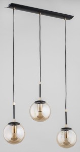 Lampa wisząca SEBIA czarna 3xE14 61063 Alfa