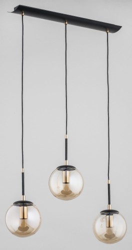 Lampa wisząca SEBIA czarna 3xE14 61063 Alfa