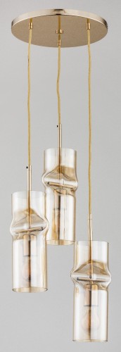 Lampa wisząca KAPRIS złota 3xE27 61015 Alfa