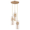 Lampa wisząca KAPRIS złota 3xE27 61015 Alfa