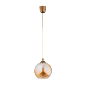 Lampa wisząca FLESZ 200 złota 1xE27 60999 Alfa