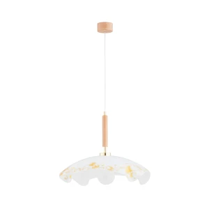 Lampa wisząca GARDEN drewniana 1xE27 60992 Alfa
