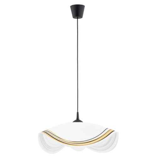 Lampa wisząca ŻONKIL czarno/biała 1xE27 60990 Alfa
