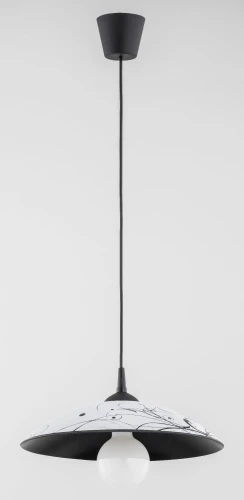 Lampa wisząca KAKTUS czarno/biała 1xE27 60988 Alfa