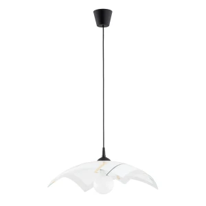 Lampa wisząca IRYS czarno/biała 1xE27 60987 Alfa