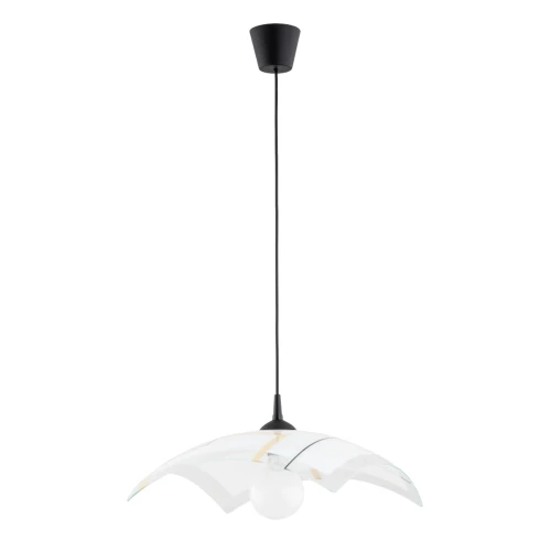 Lampa wisząca IRYS czarno/biała 1xE27 60987 Alfa