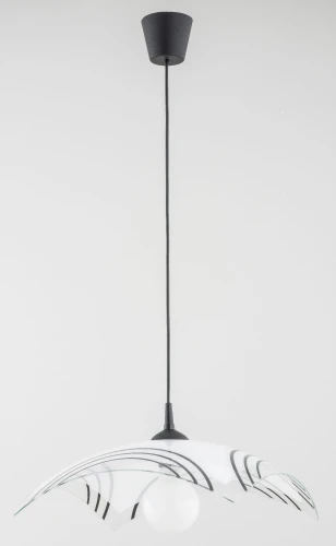 Lampa wisząca CHABER czarno/biała 1xE27 60984 Alfa