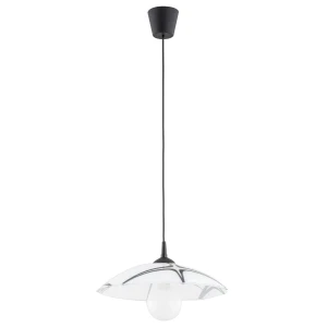 Lampa wisząca BEGONIA czarno/biała 1xE27 60983 Alfa