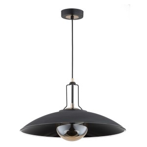 Lampa wisząca AURUS czarna 1xE14 60969 Alfa