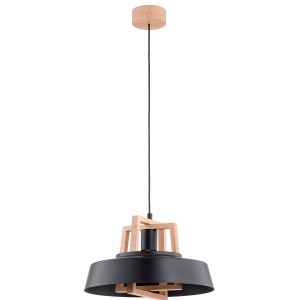 Lampa wisząca BATUT drewniana 1xE27 60943 Alfa
