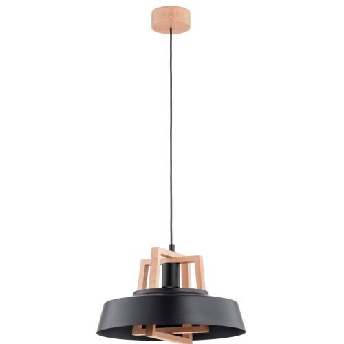 Lampa wisząca BATUT drewniana 1xE27 60943 Alfa