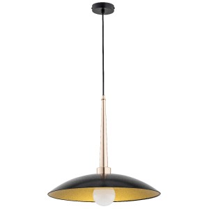 Lampa wisząca VELIAN czarna 1xE27 60918 Alfa