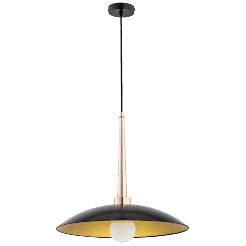 Lampa wisząca VELIAN czarna 1xE27 60918 Alfa